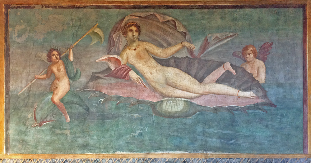 wall-painting-in-the-house-of-venus-in-the-shell-in-pompeii-italy